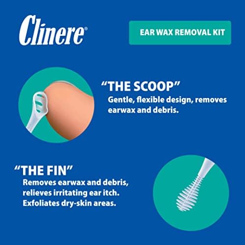 Kit de Remoción de Cerumen Clinere, Limpieza Segura y Suave del Cerumen, Alivio de Picazón, Efecto Instantáneo, 2 x 15 ml con 12 Palitos - imagen 5