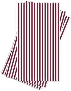 Servilletas de cóctel burdeos de Stxy (50 piezas) en rayas rojas y blancas, servilletas de papel para bodas, postres y graduaciones - 5 x 5 - imagen 7