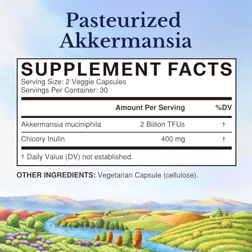 Vitalitown Probiótico Akkermansia GLP-1 con Inulina de Achicoria | 2 Mil Millones TFU | Probioticos Akkermansia Muciniphila para Hombres y Mujeres | - imagen 2