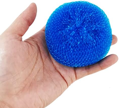 NSBELL 30PCS Estropajos de Plástico para Trastes, Estropajos Redondos de Nylon, Almohadillas de Limpieza sin Rayar - imagen 4