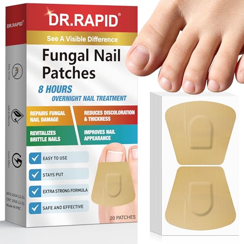 Parche Antifúngico para Uñas DR.RAPID, Tratamiento Extra Fuerte para Hongos en Uñas de Pies - 20 Parches para Tratamiento Nocturno de Hongos en Uñas - imagen 1