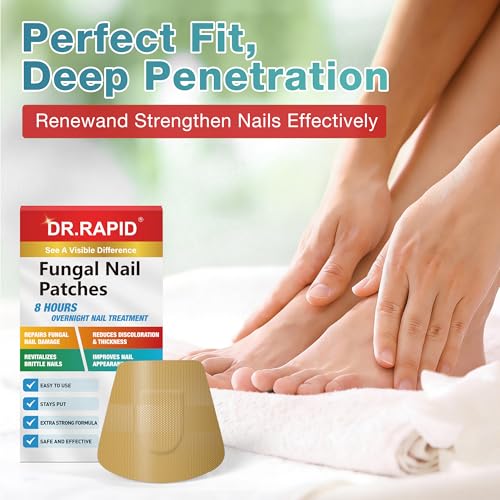 Parche Antifúngico para Uñas DR.RAPID, Tratamiento Extra Fuerte para Hongos en Uñas de Pies - 20 Parches para Tratamiento Nocturno de Hongos en Uñas - imagen 7