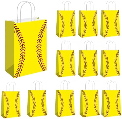 Bolsas de Regalo de Softball Küchera para Niñas – Paquete de 12 Bolsas de Sorprisas para Cumpleaños, Fiestas, Regalos de Fin de Temporada, con Asas - imagen 1