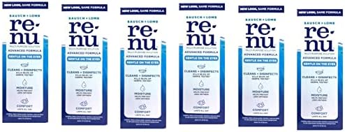 Renu Solución Multiusos Avanzada, Triple Desinfectante, Tamaño de Viaje, 2 fl oz (Paquete de 6) - imagen 1