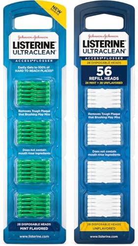 Cabezas de Repuesto para Hilo Dental 55Dental Access – 56 Piezas, Sabor Menta y Sin Sabor, Compatibles con la Mayoría de Soportes de Hilo Dental - imagen 1