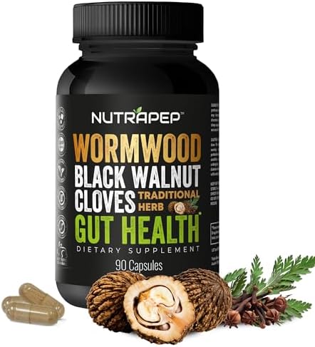 Cápsulas NutraPep de Ajenjo, Nogal Negro y Clavo - Detox Natural para Limpiar el Intestino - Salud Digestiva y Soporte Intestinal - Suplemento - imagen 1