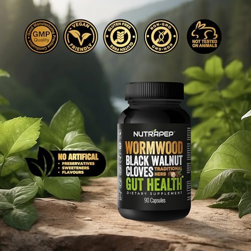 Cápsulas NutraPep de Ajenjo, Nogal Negro y Clavo - Detox Natural para Limpiar el Intestino - Salud Digestiva y Soporte Intestinal - Suplemento - imagen 5
