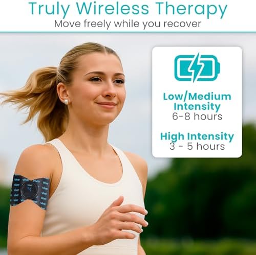 Unidad TENS Inalámbrica Vive 6 Modos - Estimulador Muscular para Alivio del Dolor y Recuperación - Portátil, Sin Cables, con 2 Electrodos, Pantalla - imagen 3