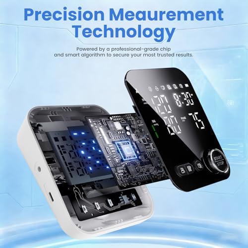 Monitor de Presión Arterial Inteligente con Bluetooth, Automático para Brazo Superior, Manguito Grande (22-42 cm), 2x120 Memoria, Pantalla LED - imagen 3