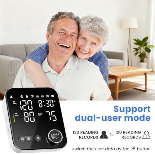 Monitor de Presión Arterial Inteligente con Bluetooth, Automático para Brazo Superior, Manguito Grande (22-42 cm), 2x120 Memoria, Pantalla LED - imagen 4