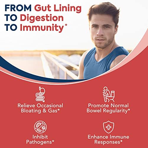 Surebounty Probióticos 60 Mil Millones CFU, 19 Cepas para Hombres y Mujeres, 100mg Prebiótico, Estables, 60 Cápsulas Veganas para Salud Digestiva e - imagen 4
