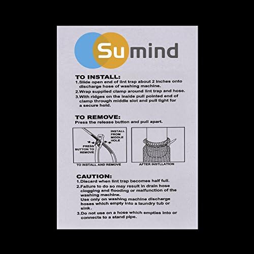 Sumind 30 Paquete de Trampas de Pelusa de Nylon para Lavadora con 30 Sujetadores de Cable - imagen 5