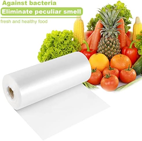 Bolsas de Almacenamiento de Alimentos RyhamPaper, 1 Rollo de 12 x 16 Pulgadas, 350 Bolsas Transparentes para Frutas, Verduras y Pan - imagen 5