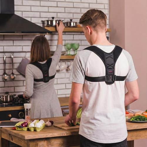 Corrector de Postura FLEXIOR para Hombres y Mujeres, Soporte Ajustable para Espalda Alta y Media, Corrector Cómodo con Bolsa de Transporte - imagen 2