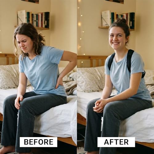 Corrector de Postura FLEXIOR para Hombres y Mujeres, Soporte Ajustable para Espalda Alta y Media, Corrector Cómodo con Bolsa de Transporte - imagen 4