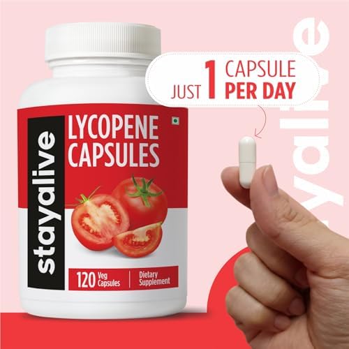 Suplemento de Licopeno STAY ALIVE para Hombres 60mg, Extracto Natural de Tomate en Polvo, 120 Cápsulas, 4 Meses de Suministro, 100% Vegano, No GMO y - imagen 7