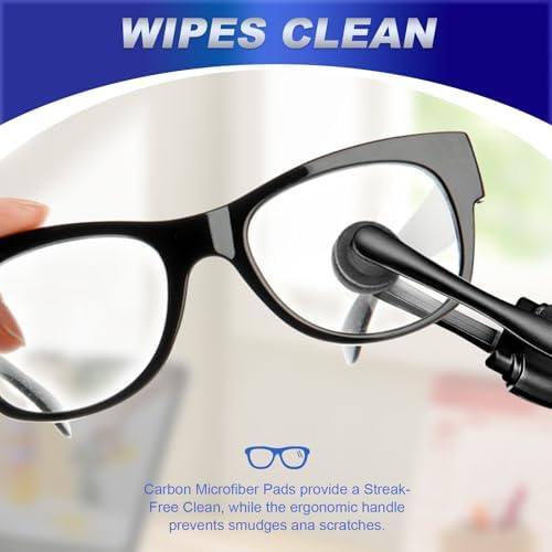 Kit de Limpiador de Gafas Portátil (3 Piezas) - Tecnología de Fibra de Carbono para Gafas, Lentes de Sol y Más - Fácil de Llevar para Viajes y Oficina - imagen 3