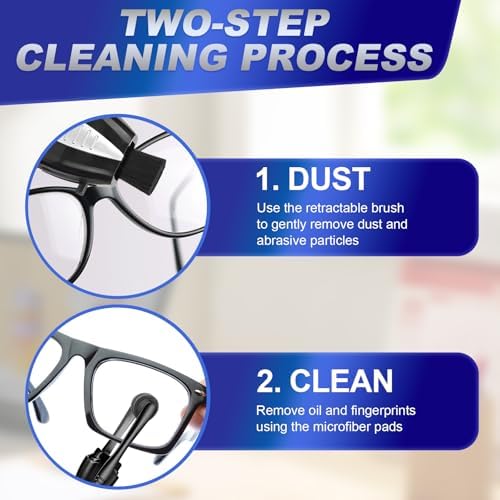Kit de Limpiador de Gafas Portátil (3 Piezas) - Tecnología de Fibra de Carbono para Gafas, Lentes de Sol y Más - Fácil de Llevar para Viajes y Oficina - imagen 6