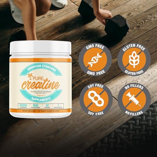 Suplementos American Standard Creatina Monohidratada Micronizada en Polvo - Sin Sabor - 5000mg por Porción - 60 Porciones (300g) - imagen 5