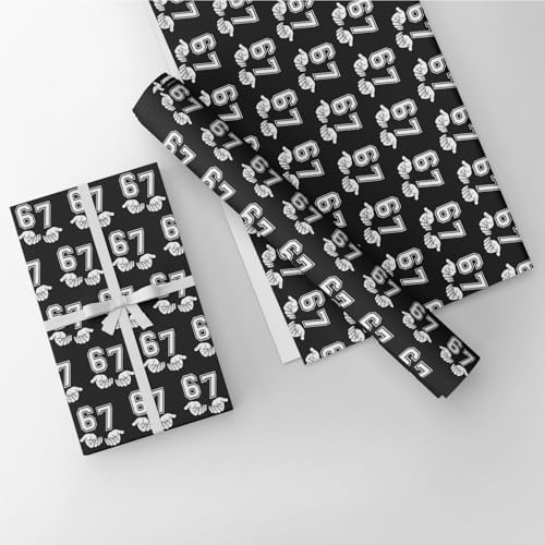 Papel de Regalo NeoJoy 67 Divertido para Cumpleaños y Navidad, 10 Hojas de 17x29.5” en Bolsa Negra, Decoración de Fiesta para Niños - imagen 3