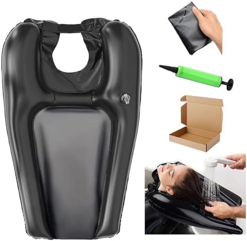 Tazón de Champú Portátil Inflable, Estación de Lavado de Cabello para Niños, Ideal para Hogar, Hospital, Personas con Discapacidad y Pacientes - imagen 1