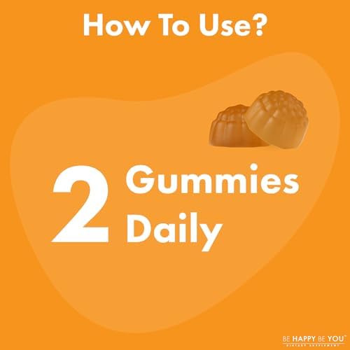 Gomitas Be Happy Be You de Cúrcuma y Jengibre – Soporte para Articulaciones y Movilidad – Mezcla Antioxidante Natural – Veganas, No GMO, Sin Gelatina - imagen 7