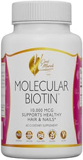 Cocó March N.M.D Biotina Molecular - 10,000 mcg, Apoya el Cabello y Uñas Saludables - Libre de Gluten, Soja, Lácteos, Paleo y Vegano, 60 Porciones - imagen 1