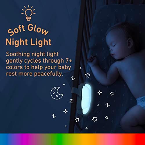 Máquina de Sonido y Luz Nocturna Portátil Pure Enrichment PureBaby Cloud - 15 Sonidos Relajantes, Ideal para Bebés y Niños, Funciona a Batería - imagen 3