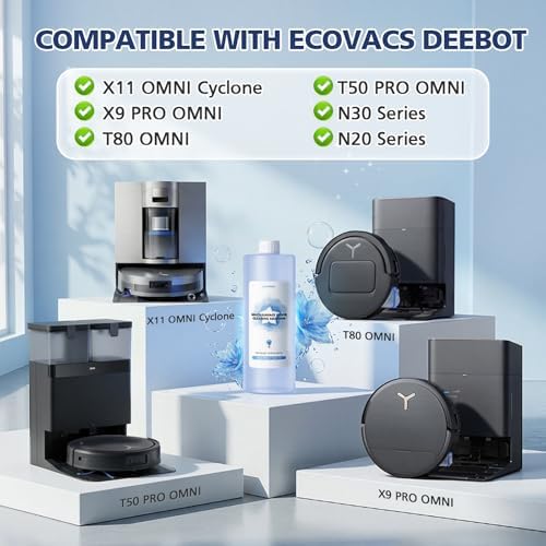 Solución de limpieza multi-superficie VILLAPOOL compatible con ECOVACS DEEBOT X11 OmniCyclone / X9 PRO OMNI / T80 OMNI / T50 PRO OMNI / N30 Series / - imagen 2