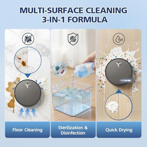 Solución de limpieza multi-superficie VILLAPOOL compatible con ECOVACS DEEBOT X11 OmniCyclone / X9 PRO OMNI / T80 OMNI / T50 PRO OMNI / N30 Series / - imagen 4