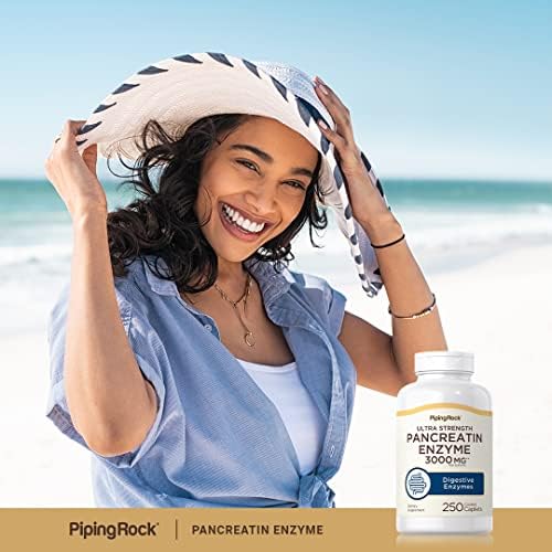 Piping Rock Pancreatina Enzimas Digestivas | 250 Tabletas | Ultra Fuerte | Suplemento No Transgénico y Libre de Gluten - imagen 6