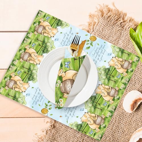 100 Servilletas de Papel para Baby Shower de Osito, 100 Piezas, Decorativas y Desechables, Tema de Cartoon, Suministros para Fiesta y Cumpleaños - imagen 4