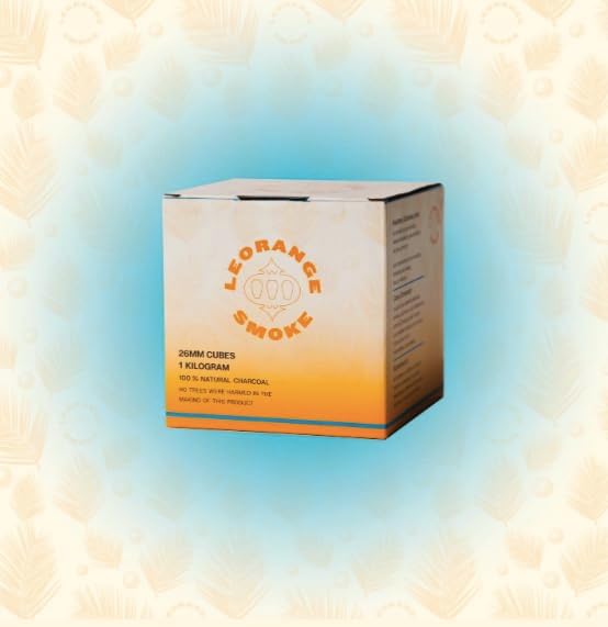 Carbón de Coco Premium LeOrange para Hookah (1KG, 26mm) – 100% Natural, Sin Aditivos ni Rellenos, Carbones Inodoros y de Larga Duración - imagen 6