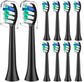 Cabezas de cepillo de dientes de repuesto compatibles con el cepillo eléctrico sónico Rtauys S5, 10 piezas, color negro - imagen 1