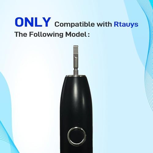 Cabezas de cepillo de dientes de repuesto compatibles con el cepillo eléctrico sónico Rtauys S5, 10 piezas, color negro - imagen 3