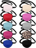 Parches Oculares SATINIOR Ajustables para Ambliopía, 10 Piezas en 10 Colores, Parche Suave de Seda para Adultos y Niños, Halloween, Izquierdo o - imagen 1