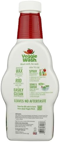 Lavado de Verduras Veggie Wash, Limpiador para Frutas y Verduras, 32 Onzas Líquidas - imagen 2