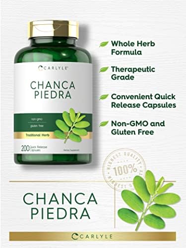 Carlyle Chanca Piedra | 200 Cápsulas | Fórmula Herbal Tradicional Sin OGM y Sin Gluten - imagen 3