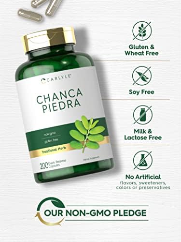 Carlyle Chanca Piedra | 200 Cápsulas | Fórmula Herbal Tradicional Sin OGM y Sin Gluten - imagen 4