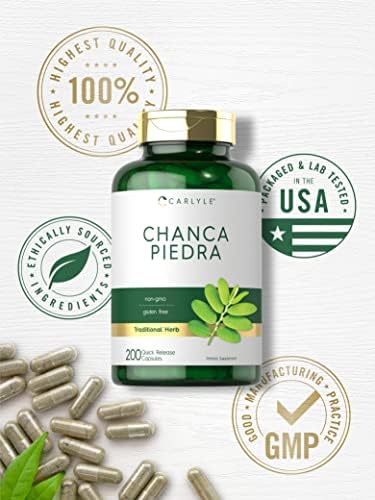 Carlyle Chanca Piedra | 200 Cápsulas | Fórmula Herbal Tradicional Sin OGM y Sin Gluten - imagen 5