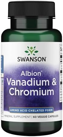 Swanson Albion Vanadio y Cromo Quelado 60 Cápsulas Veganas - imagen 1