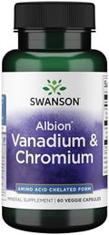 Swanson Albion Vanadio y Cromo Quelado 60 Cápsulas Veganas - imagen 1