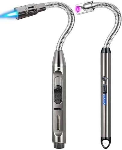 Encendedor Eléctrico de Arco Recargable USB - 2 Piezas, Cuello Flexible, Antiviento, Ideal para Camping, BBQ y Estufa de Gas - imagen 1