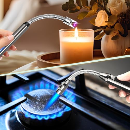 Encendedor Eléctrico de Arco Recargable USB - 2 Piezas, Cuello Flexible, Antiviento, Ideal para Camping, BBQ y Estufa de Gas - imagen 7