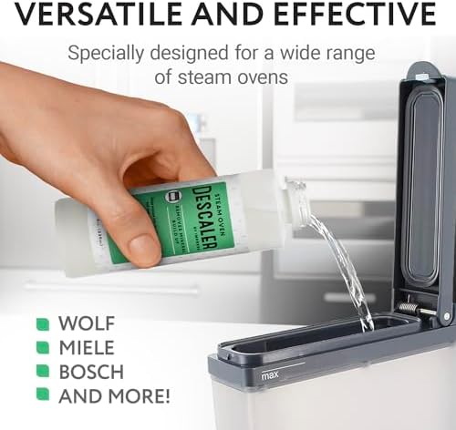 Solución Desincrustante IMPRESA para Horno de Vapor - 8 Fl Oz Limpiador y Desincrustante Compatible con Wolf, Miele, Thermador, Gaggenau, Bosch y Smeg - imagen 2