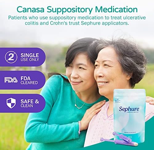 Aplicador desechable fácil de usar para supositorios Sephure para hombres y mujeres, 1 paquete de 10 unidades, tamaño B3, ideal para el estreñimiento. - imagen 3