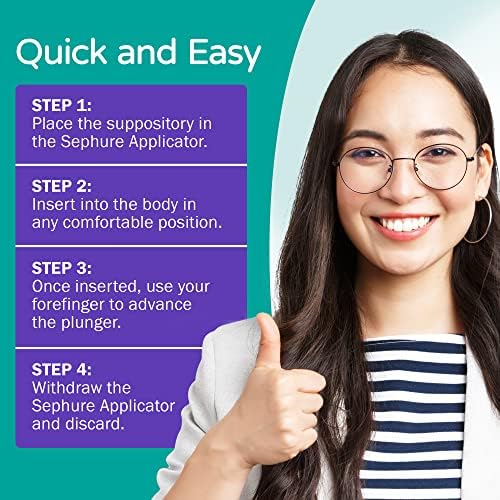 Aplicador desechable fácil de usar para supositorios Sephure para hombres y mujeres, 1 paquete de 10 unidades, tamaño B3, ideal para el estreñimiento. - imagen 5