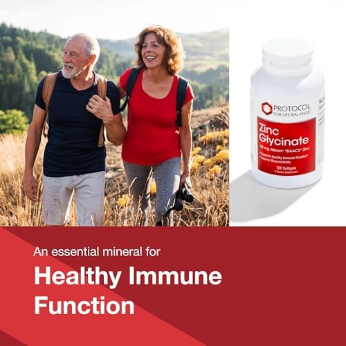 Zinc Glycinate 30mg de Protocol for Life Balance - Suplemento de Zinc con Albion Traacs - Soporte para el Sistema Inmunológico - Keto y Libre de - imagen 3