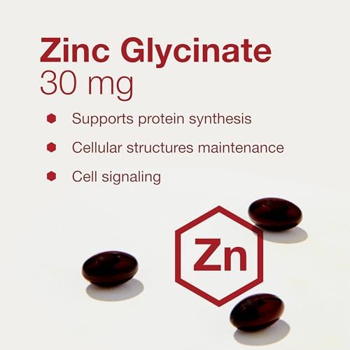 Zinc Glycinate 30mg de Protocol for Life Balance - Suplemento de Zinc con Albion Traacs - Soporte para el Sistema Inmunológico - Keto y Libre de - imagen 4