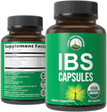 Cápsulas Orgánicas USDA para el Síndrome del Intestino Irritable, Alivio de Ingestión, Distensión y Gases - Suplemento con 5 Ingredientes Orgánicos - imagen 1